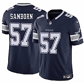 Men & Women & Youth Dallas Cowboys #57 Jack Sanborn Navy 2025 F.U.S.E. Vapor Untouchable Limited Stitched Jersey,baseball caps,new era cap wholesale,wholesale hats